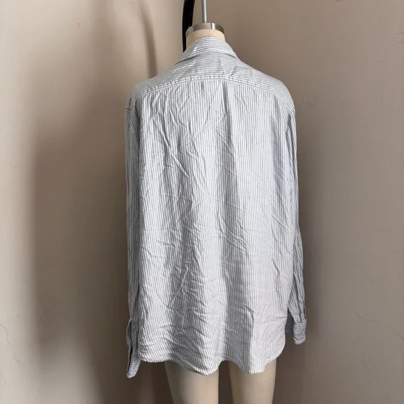 Frank & Eileen - Eileen Striped Shirt Size M - Picture 4 of 9